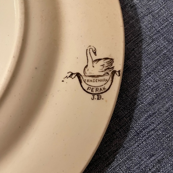 Antique James Beech Perak Bread Butter Plate - - Picture 3 of 4